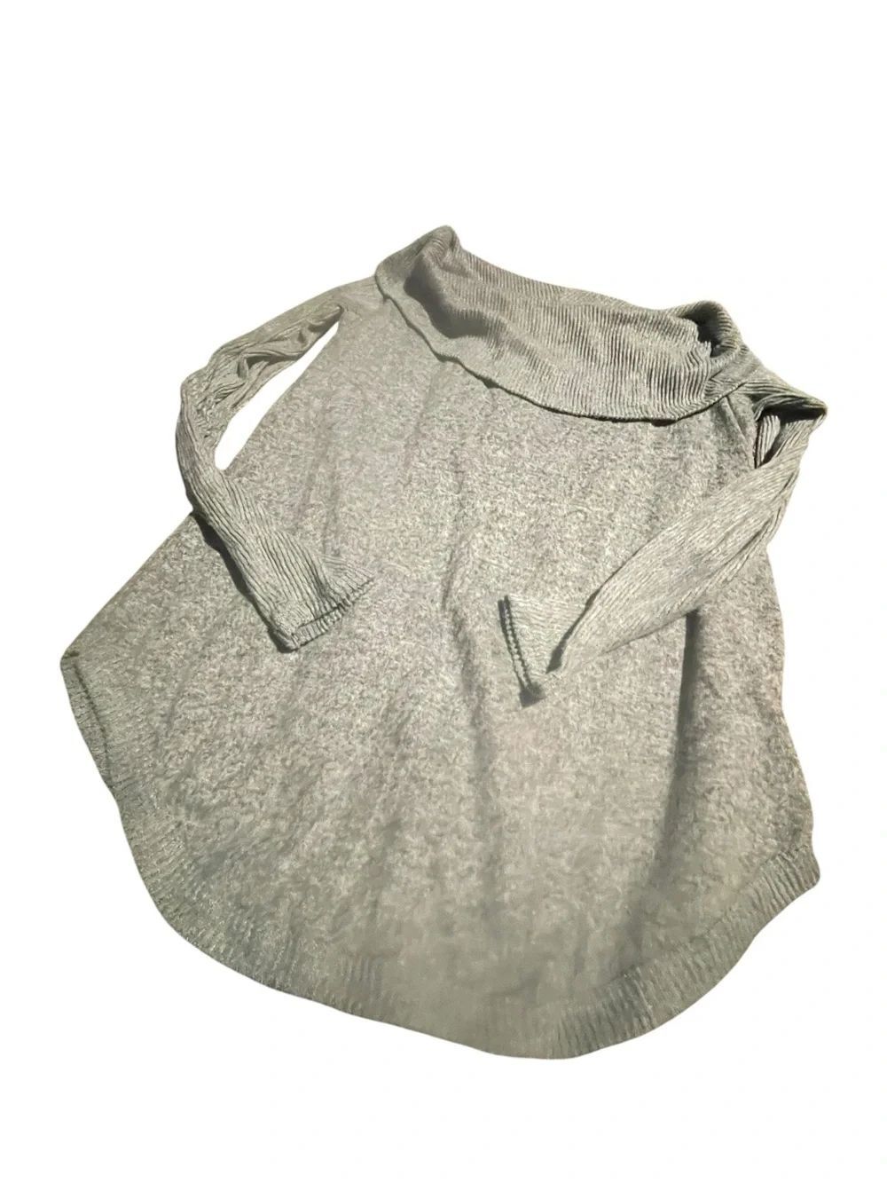 No Frills size medium Light Gray Off-Shoulder Women's Sweater like new